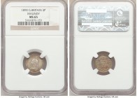 Victoria 3 Pence 1890 MS65 NGC, KM758. 

HID09801242017

© 2020 Heritage Auctions | All Rights Reserved