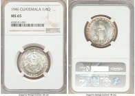 Republic 1/4 Quetzal 1946 MS65 NGC, KM243.2.

HID09801242017

© 2020 Heritage Auctions | All Rights Reserved