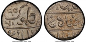 British India. Bombay Presidency 5-Piece Lot of Certified Rupees AU58 PCGS, Poona mint, KM325 (under Martha Confederacy). Nagphani mintmark, struck in...
