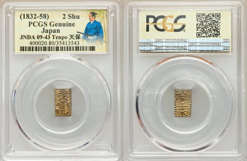 4-Piece Lot of Certified Assorted Issues Genuine PCGS, 1) Tempo gold 2 Shu ND (1...