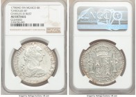 Charles IV 8 Reales 1790 Mo-FM AU Details (Cleaned) NGC, Mexico City mint, KM108. Charles IV with portrait of Charles III. 

HID09801242017

© 202...