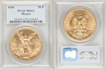 Estados Unidos gold 50 Pesos 1930 MS63 PCGS, Mexico City mint, KM481. AGW 1.2056 oz. 

HID09801242017

© 2020 Heritage Auctions | All Rights Reser...