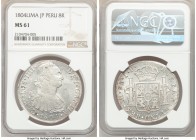 Charles IV 8 Reales 1804 LM-JP MS61 NGC, Lima mint, KM97. Lustrous and conservatively graded. 

HID09801242017

© 2020 Heritage Auctions | All Rig...