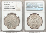 Charles IV 8 Reales 1802 M-FA AU Details (Saltwater Damage) NGC, Madrid mint, KM432.1.

HID09801242017

© 2020 Heritage Auctions | All Rights Rese...