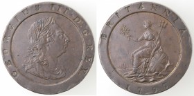 Gran Bretagna. Giorgio III. 1760-1820. Doppio Penny 1797. Ae.