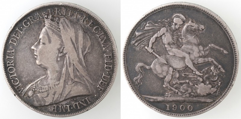 Monete Estere. Gran Bretagna. Vittoria. 1837-1901. Corona 1900. Ag. KM#783. Peso...
