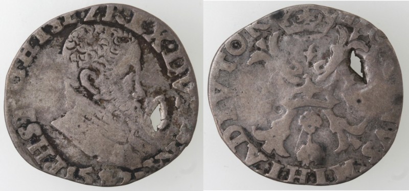 Monete Estere. Olanda. Filippo II. Dominazione spagnola. 155?. Ag. Peso gr. 2,47...
