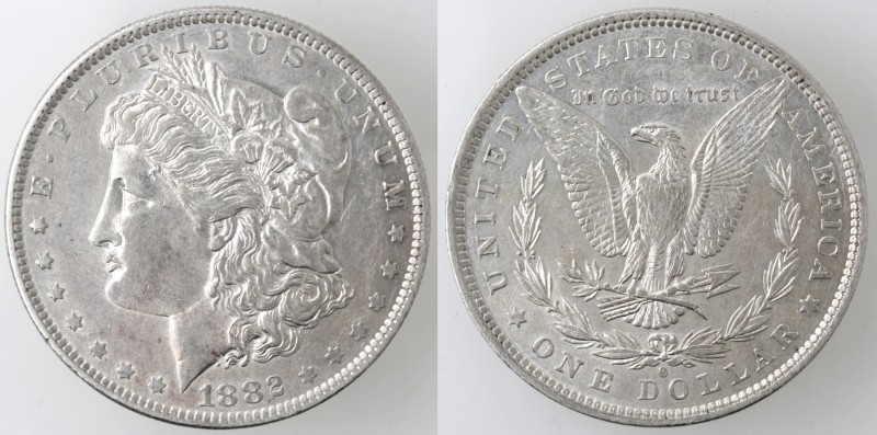 Monete Estere. USA. Dollaro Morgan 1882 O. Ag. KM 110. Peso 26,70 gr. SPL/SPL+.