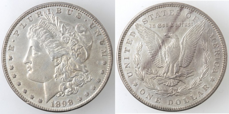 Monete Estere. USA. Dollaro Morgan 1898 Phialdelphia. Ag. KM 110. Peso 26,75 gr....