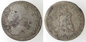 Ferrara. Clemente XI. 1700-1721. Muraiola da 4 baiocchi 1717. Mi.