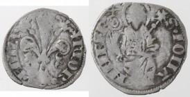 Firenze. Repubblica. XIII sec - 1532. Provvisione del 14 febbraio 1461. Mezzo grosso da 3 soldi 4 denari. Grossetto. Ag.