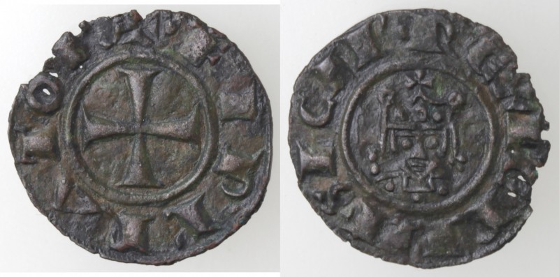 Zecche Italiane. Messina. Federico II. 1197-1250. Denaro del 1225. Mi. Sp. 112 (...