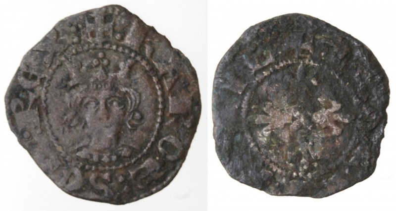 Zecche Italiane. Napoli. Carlo II d'Angiò. 1285-1309. Denaro Regale. Mi. P.R. 4....