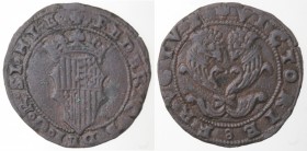Napoli. Federico III d'Aragona. 1496-1501. Doppio sestino. Ae.