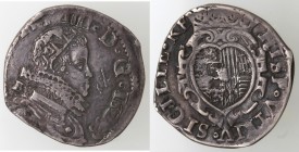 Napoli. Filippo IV. 1621-1665. Tarì 1623. Ag. 