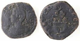 Napoli. Filippo IV. 1621-1665. 9 Cavalli 1626. Sigla MC con la C Retrograda. Ae.