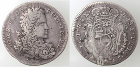 Napoli. Carlo VI. 1711-1734. Tarì 1715. Ag.