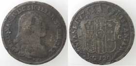 Napoli. Ferdinando IV. 1759-1798. Piastra 1787. Falso d'epoca. Ae.