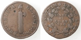 Napoli. Repubblica Napoletana. 1799. 4 Tornesi 1799. Ae.