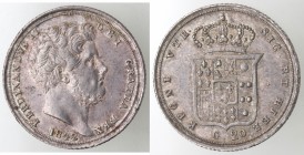 Napoli. Ferdinando II. 1830-1859. Tarì 1842. Ag.
