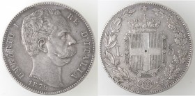 Umberto I. 1878-1900. 5 lire 1879. Ag.