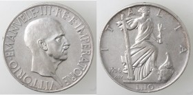Vittorio Emanuele III. 1900-1943. 10 Lire 1936 Impero. Ag.