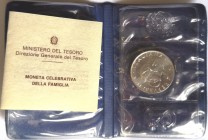 Repubblica Italiana. 500 Lire 1987. Anno della Famiglia. Ag.