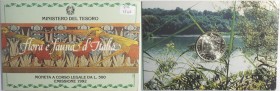 Repubblica Italiana. 500 Lire. Flora e fauna 1992. Ag.