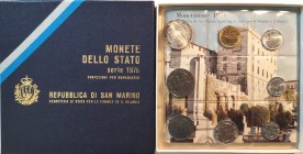 San Marino. Serie divisionale annuale 1978 Il lavoro. Con moneta da 500 lire in Ag.