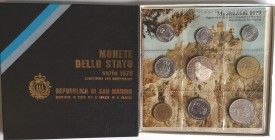 San Marino. Serie divisionale annuale 1979 Gli organi istituzionali dello Stato. Con moneta da 500 lire in Ag.