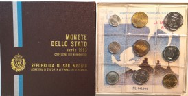 San Marino. Serie divisionale annuale 1983. Minaccia atomica. Con moneta da 500 lire in Ag.