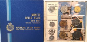 San Marino. Serie divisionale annuale 1984 Scienza per l'uomo. Con moneta da 500 lire in Ag.