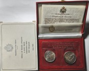 San Marino. Dittico. 500 e 1.000 lire 1992. XXV Olimpiade. Ag.
