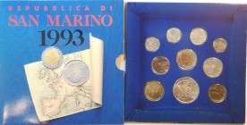 San Marino. Serie divisionale annuale 1993 16 secoli di storia rivolti al futuro. Con 1000 lire in Ag.