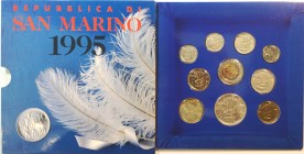 San Marino. Serie divisionale annuale 1995 Impegno civile per il terzo millennio. Con 1000 lire in Ag.