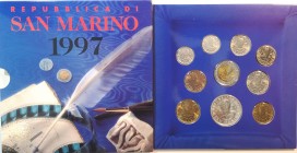 San Marino. Serie divisionale annuale 1997 L'uomo verso il terzo millennio. Con 1000 lire in Ag.