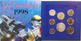 San Marino. Serie divisionale annuale 1998 L'uomo verso il terzo millennio. Con 5000 lire in Ag.