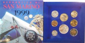 San Marino. Serie divisionale annuale 1999 L'uomo verso il terzo millennio. Con 5000 lire in Ag.