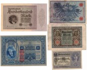 Germania. Impero Austro Ungarico. Lotto di 5 pezzi.