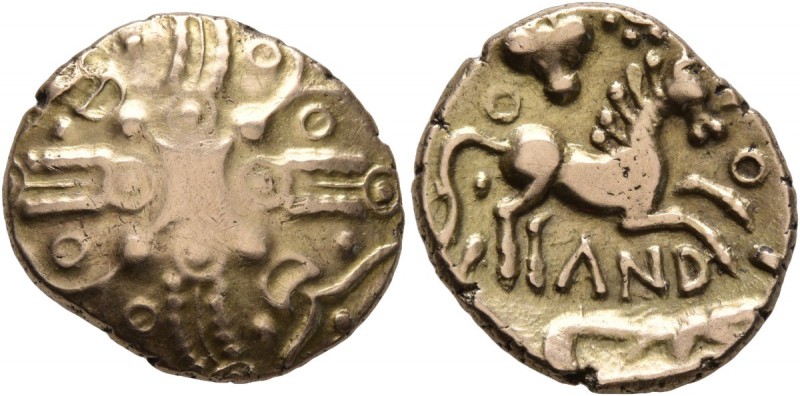 CELTIC, Britain. Trinovantes & Catuvellauni . Andoco, circa 10 BC-AD 10. Stater ...