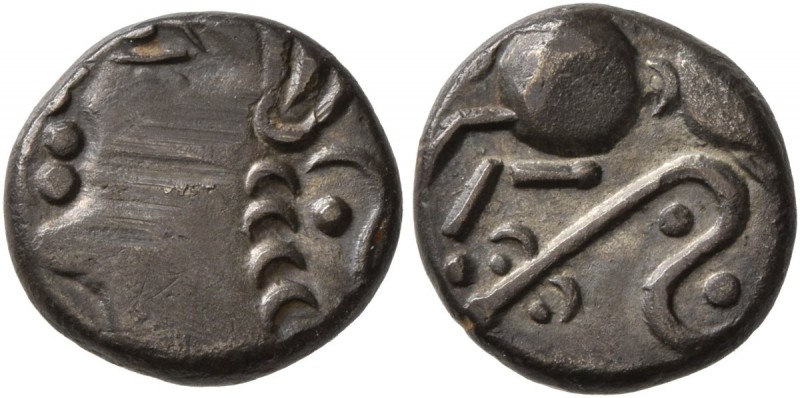 CELTIC, Central Gaul. Sequani . Togirix, circa mid 1st Century BC. Quinarius (Si...
