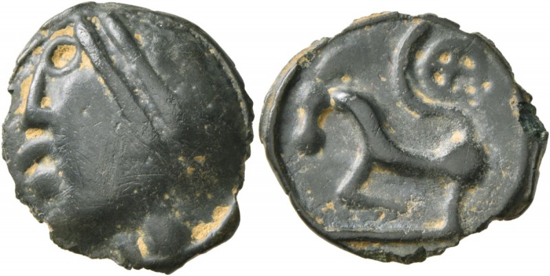 CELTIC, Central Gaul. Sequani . Circa 100-50 BC. Cast unit (Potin, 21 mm, 4.22 g...