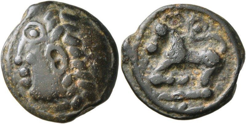 CELTIC, Central Gaul. Sequani . Circa 100-50 BC. Cast unit (Potin, 18 mm, 4.41 g...