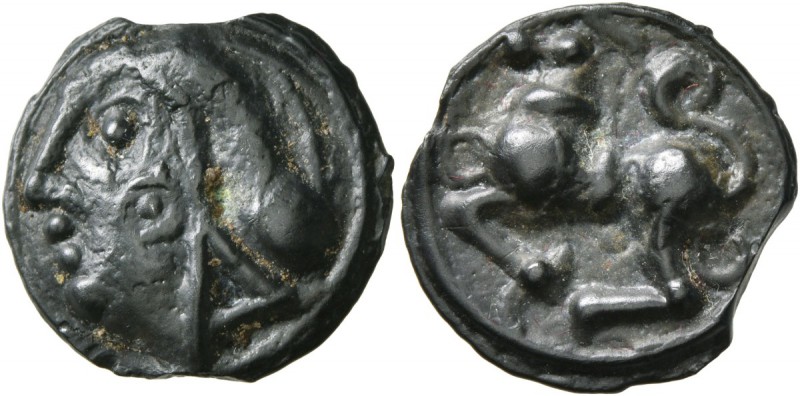 CELTIC, Central Gaul. Sequani . Circa 100-50 BC. Cast unit (Potin, 19 mm, 3.85 g...