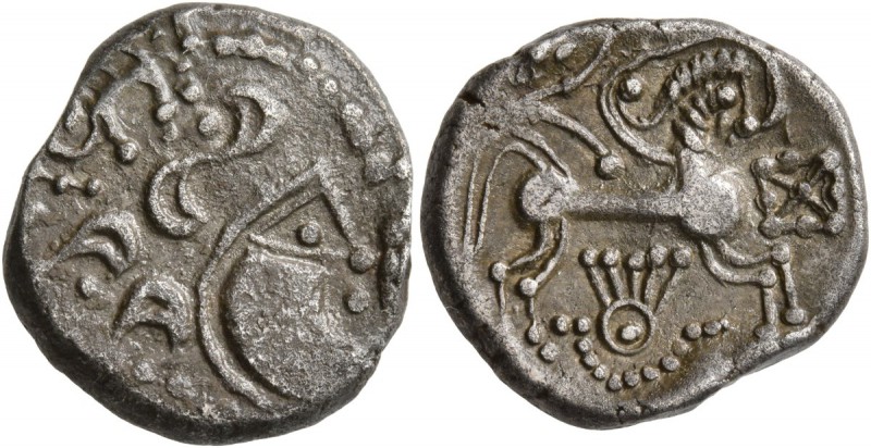 CELTIC, Northwest Gaul. Baiocassi . 2nd-1st century BC. Stater (Silver, 20 mm, 6...