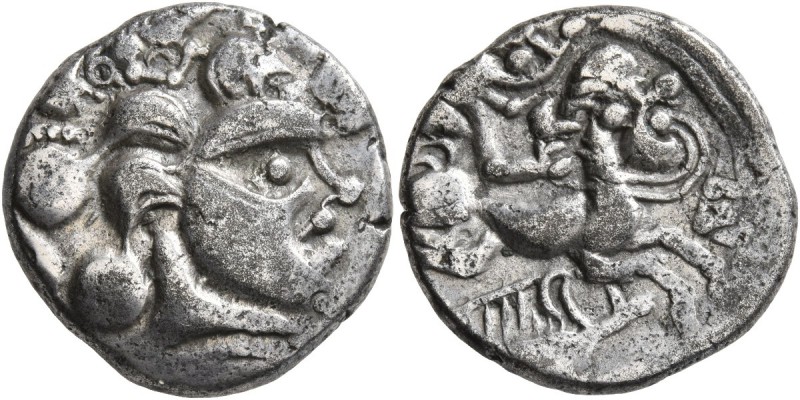 CELTIC, Northwest Gaul. Baiocassi . 2nd-1st century BC. Stater (Billon, 20 mm, 6...