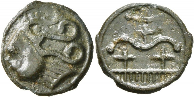 CELTIC, Northwest Gaul. Durocassi . Circa 50-30 BC. Cast unit (Potin, 18 mm, 2.8...