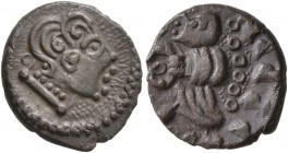 CELTIC, Central Europe. Uncertain tribe . Circa 1st Century BC. Quinarius (Silver, 14 mm, 1.74 g, 12 h), 'Nauheimer Type', Mint in Hesse or Rhineland-...