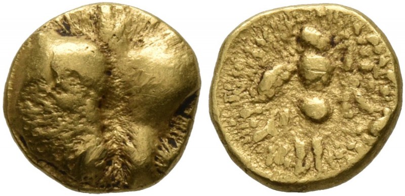 CELTIC, Central Europe. Boii . 2nd/1st century BC. 1/8 Stater (Gold, 9 mm, 1.01 ...