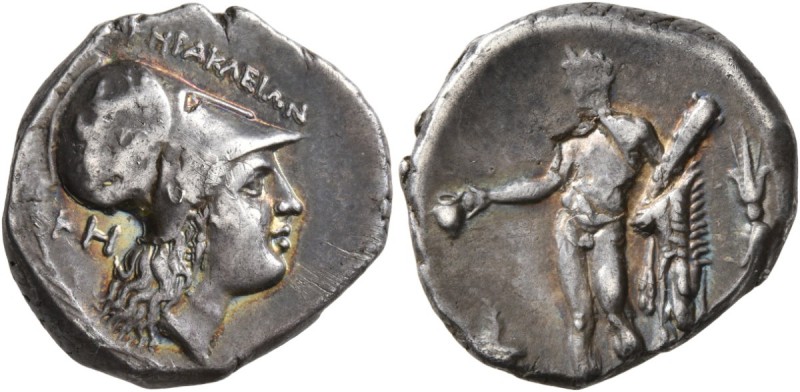 LUCANIA. Herakleia . Circa 276-250 BC. Stater (Silver, 20 mm, 6.44 g, 2 h). HPAK...